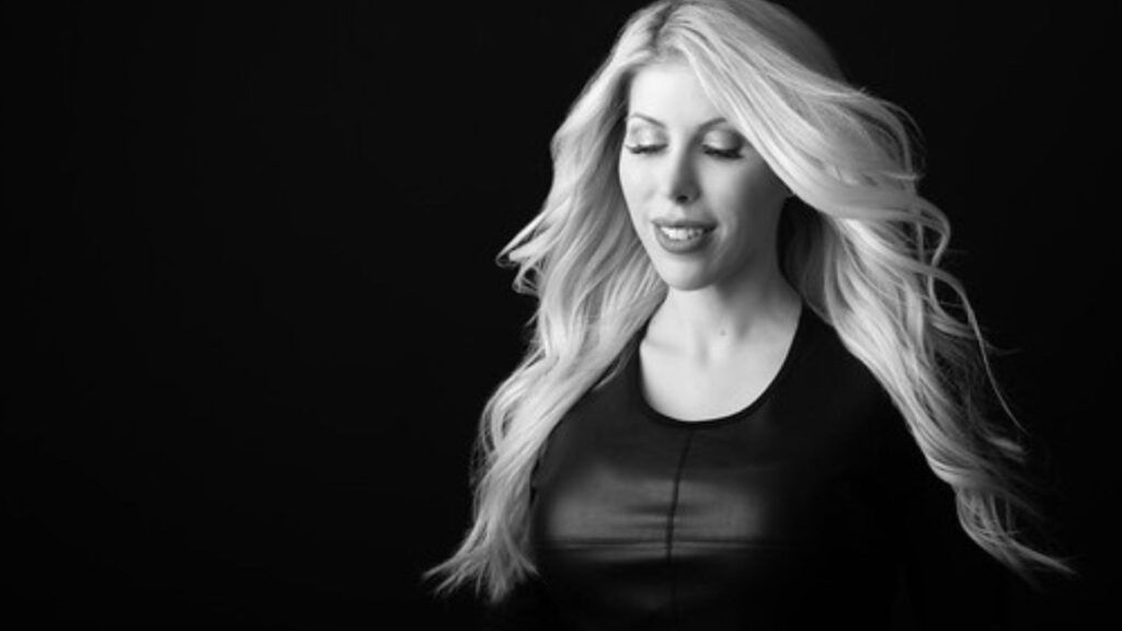 Nonsurgical facelift at L&P Aesthetics - black and white image of a blonde woman